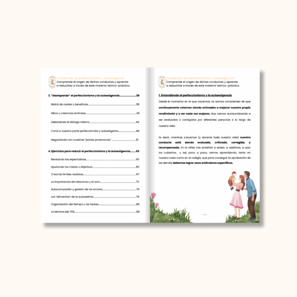 Material ejercicios perfeccionismo y autoexigencia